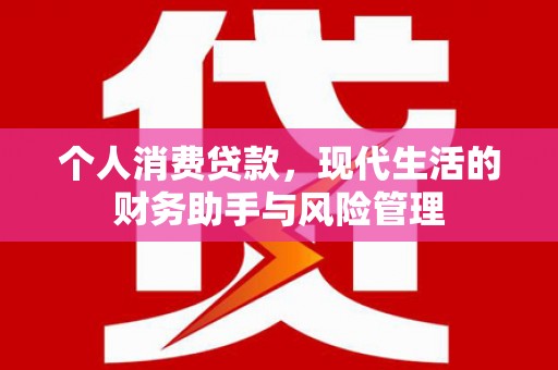 祁阳个人消费贷款，现代生活的财务助手与风险管理