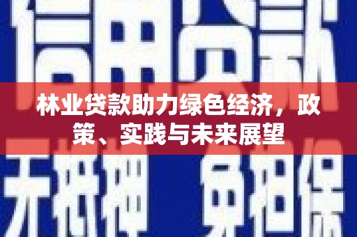 祁阳林业贷款助力绿色经济，政策、实践与未来展望